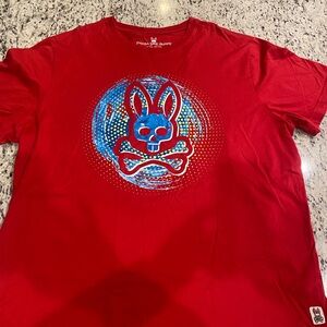 Psycho Bunny Red Graphic Tee
